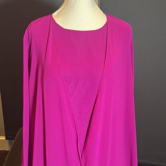 Women’s Chiffon 3 Piece Party Formal Mother of the Bride Pants Suit Size 6 NWOT - Picture 3 of 15